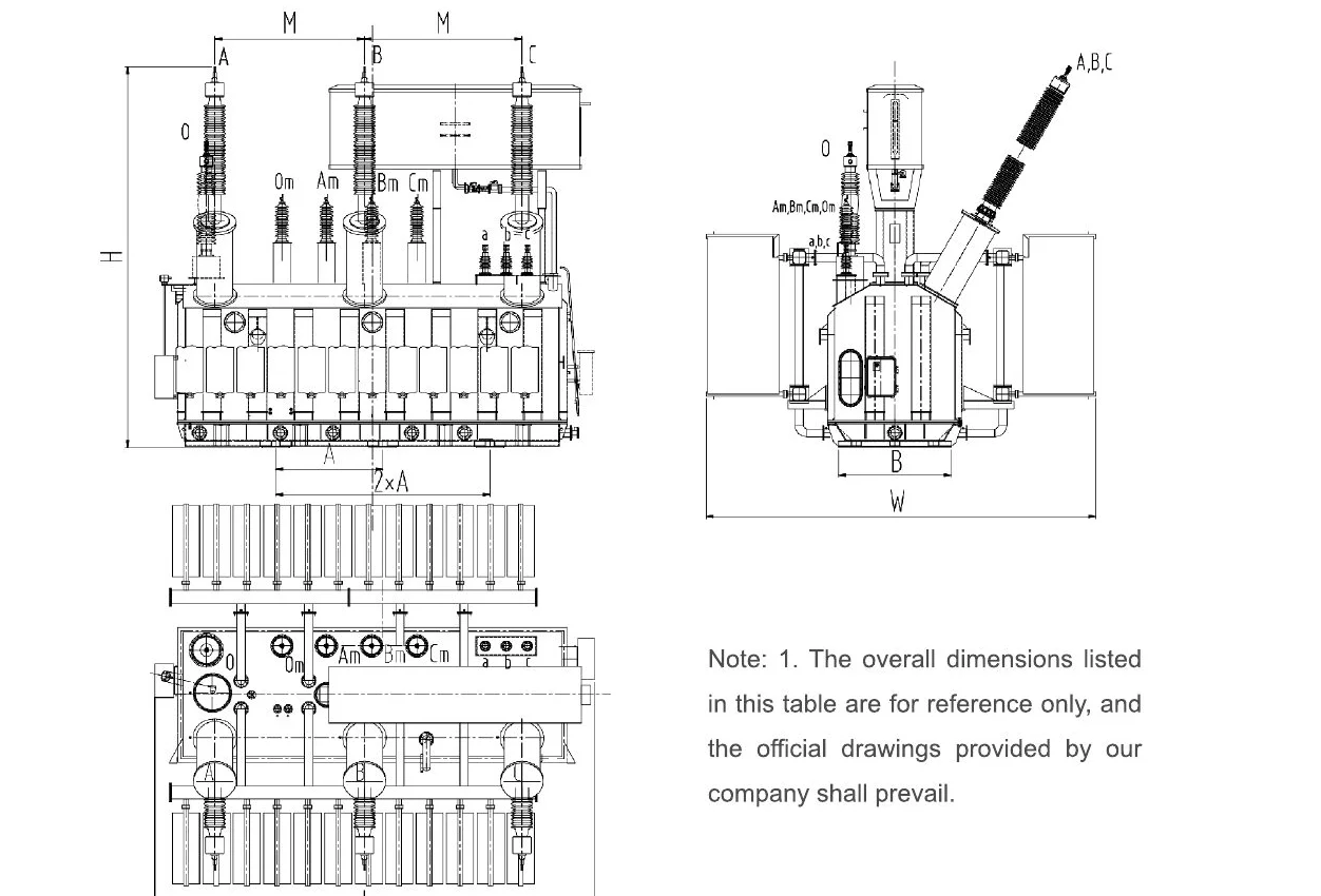 SSZ-31500~240000/220 outline drawing